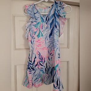 Lilly Pulitzer Kaleidoscope Girls Rally Tennis Dress Sz 4-5